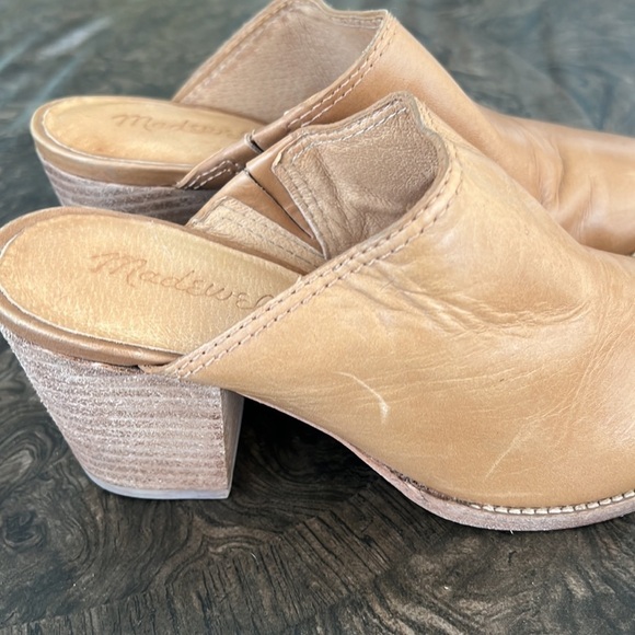 Madewell Harper Mules in Amber Brown size 6 - Picture 7 of 8